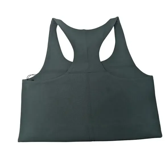 Girlfriend Collective Paloma Sports Bra Hunter Green Large NWT - Picture 4 of 4